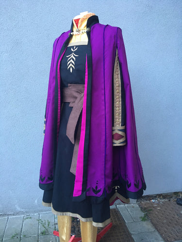 Anna frozen 2 travel costume cosplay