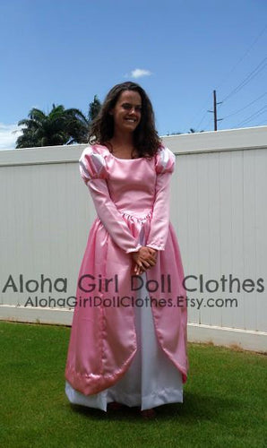 Ariel Little Mermaid Princess Costume Once Upon a Time Dress Gown for Teens Adults