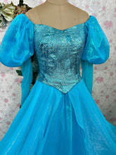 Load image into Gallery viewer, Ariel teal dress Cosplay Costume