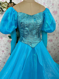 Ariel teal dress Cosplay Costume