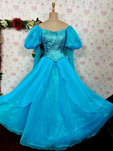 Ariel teal dress Cosplay Costume