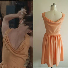 Load image into Gallery viewer, 1960&#39;s vintage dress  summer Dress Hollywood Paris as it sizzles  Audrey Hepburn Dress Orange Dress