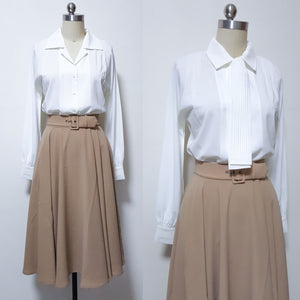 Vintage 50s skirt Swing with belt  Audrey Hepburn skirt Roman Holiday Circular Skirt cosplay costume
