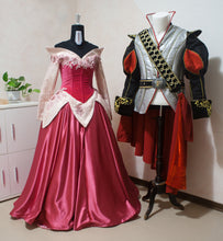 Load image into Gallery viewer, Sleeping Beauty Aurora cosplay costume
