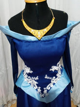 Load image into Gallery viewer, Customade princess Sleeping Beauty Aurora blue dres