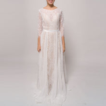 Load image into Gallery viewer, Bohemian Long sleeve lace Vintage Wedding dress