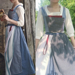 Belle Dress Belle Cosplay Costume Emma Watson  Beauty and the Beast 2017