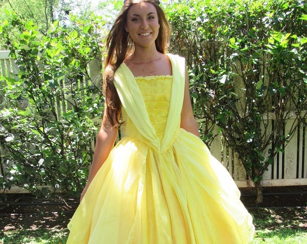 READY TO SHIP 2017 Belle Princess Costume Cosplay Gown Dress for Teens Adults