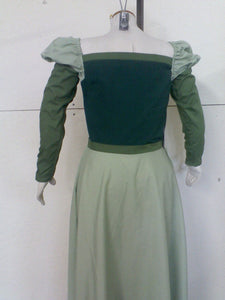 Belle's Green Library Dress