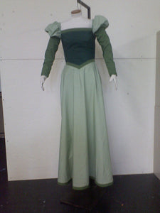 Belle's Green Library Dress