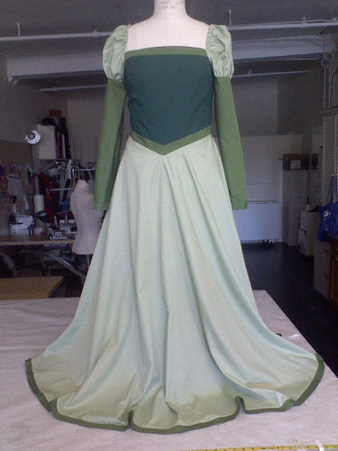 Belle's Green Library Dress