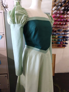 Belle's Green Library Dress