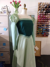 Load image into Gallery viewer, Belle&#39;s Green Library Dress