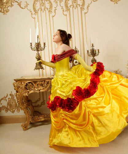 Belle Belle cosplay Belle Dress Costume Adult Belle cosplay costume princess dress