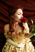 Load image into Gallery viewer, Belle&#39;s Gold Dress Costume Adult Belle cosplay costume Belle