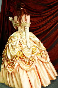 Belle's Gold Dress Costume Adult Belle cosplay costume Belle
