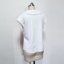 Load image into Gallery viewer, Gambit blouse white summer vintage 1960s top preppy shirt cosplay costume