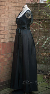 Titanic 1912 black Rose Edwardian Downton Abbey dress