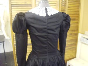 Black Victorian Dress - 1890s silhouette