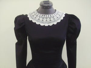 Black Victorian Dress - 1890s silhouette