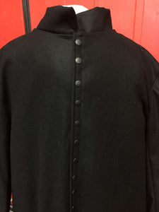 Black priests coat in wool