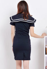 Load image into Gallery viewer, Vintage styleBlair Waldorf  sailor Navy Blue Gossip Girl custom Dress