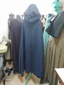 READY FOR SHIPPING Blue Hooded Cape, unisex cloak, cape