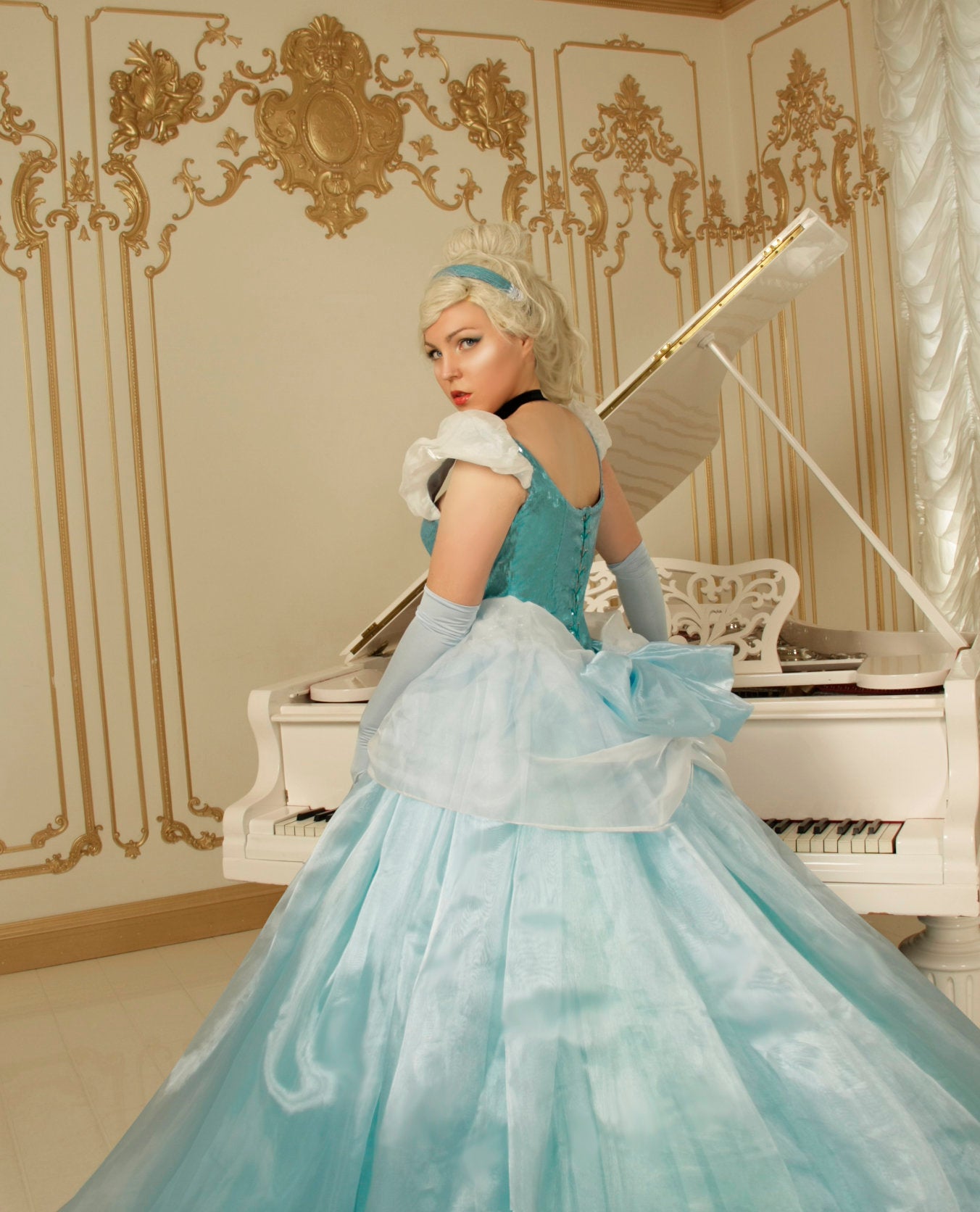 cinderella princess dress Cinderella Princess Blue dress cosplay Adult dress princess cinderella – MJcostume