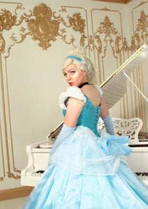 Cinderella Princess Blue dress cosplay Adult dress princess cinderella Premium cosplay