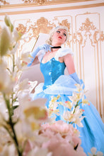 Load image into Gallery viewer, Cinderella Princess Blue dress cosplay Adult dress princess cinderella Premium cosplay