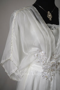 EnglandBoho ivory Ethereal ivory gown Whimsical wedding dress