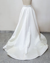 Load image into Gallery viewer, Maxi bridal skirt duchess satin wedding ballgown skirt with train bridal separates cosplay costume