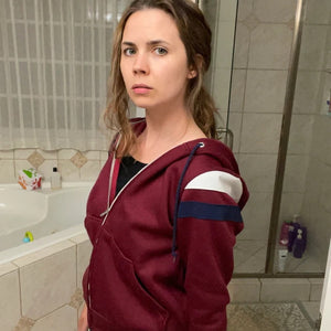 Wanda Vision Scarlet Witch Hoodie Cosplay Costume Zip Up Jacke