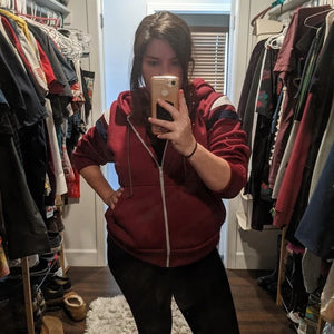 Wanda Vision Scarlet Witch Hoodie Cosplay Costume Zip Up Jacke