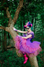 Load image into Gallery viewer, Pink Purple Petticoat Fairytale Cheshire Cat Cosplay Tulle Skirt Alice In Wonderland Fairy Costume