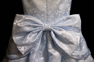 FLORAL Satin Brocade CHILD  Dress Cosplay Costume Size Cinderella GOWN Costume
