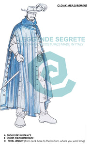 MADE TO ORDER Musketeers Cape, Cloak full weel