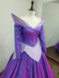 Color changing aurora Dress Cosplay costume