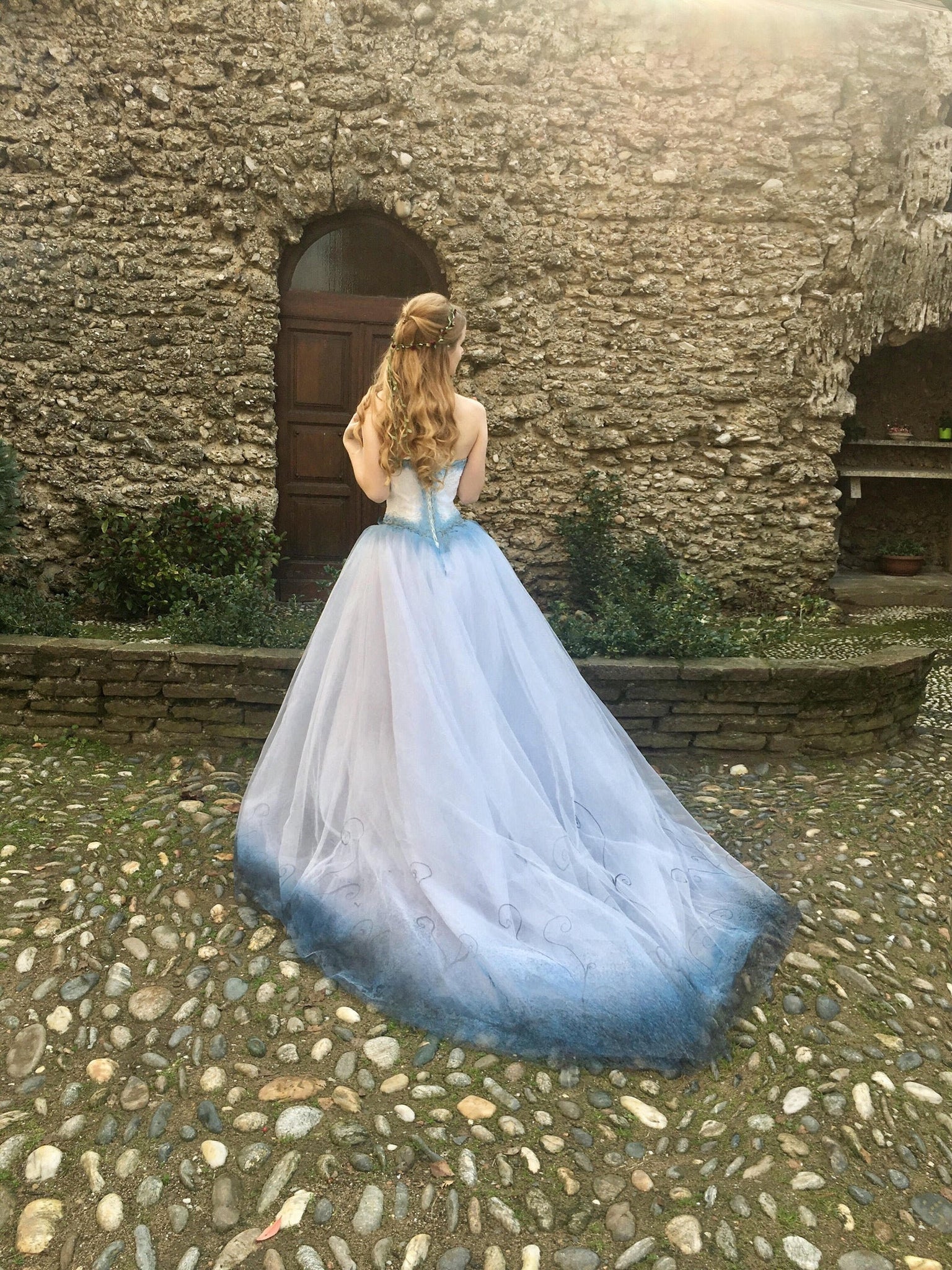 halloween wedding dress Mouccy Gothic Strapless Dresses for Bride Aqua Lace Bridal Gowns its hauntingly chic and delightfully fun Halloween Costume Corpse Bride Dress