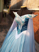 Load image into Gallery viewer, Sleeping Beauty princess hoopskirt Cosplay Aurora Blue dress