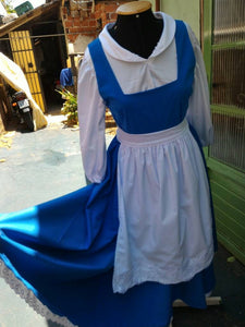 The Beauty and the Beast Village blue dress MJcostume The Beauty and the Beast Village blue dress MJcostume