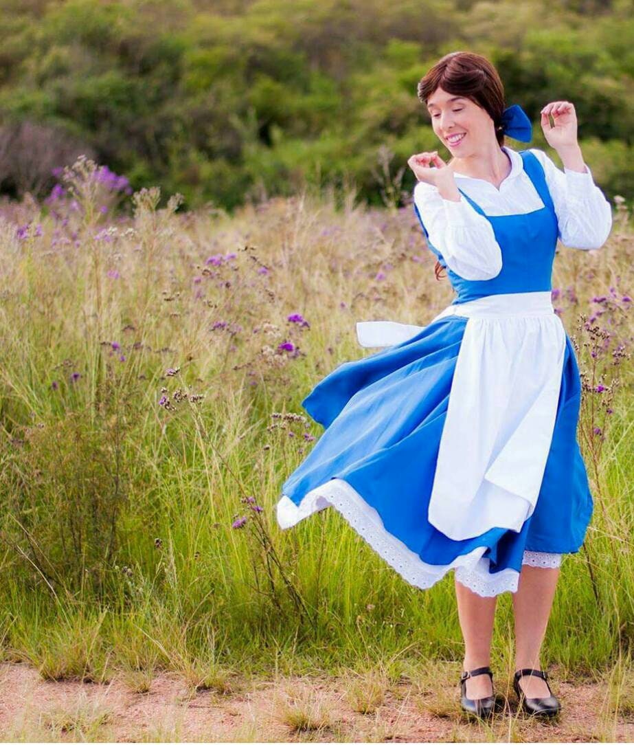 The Beauty and the Beast Village blue dress MJcostume The Beauty and the Beast Village blue dress MJcostume