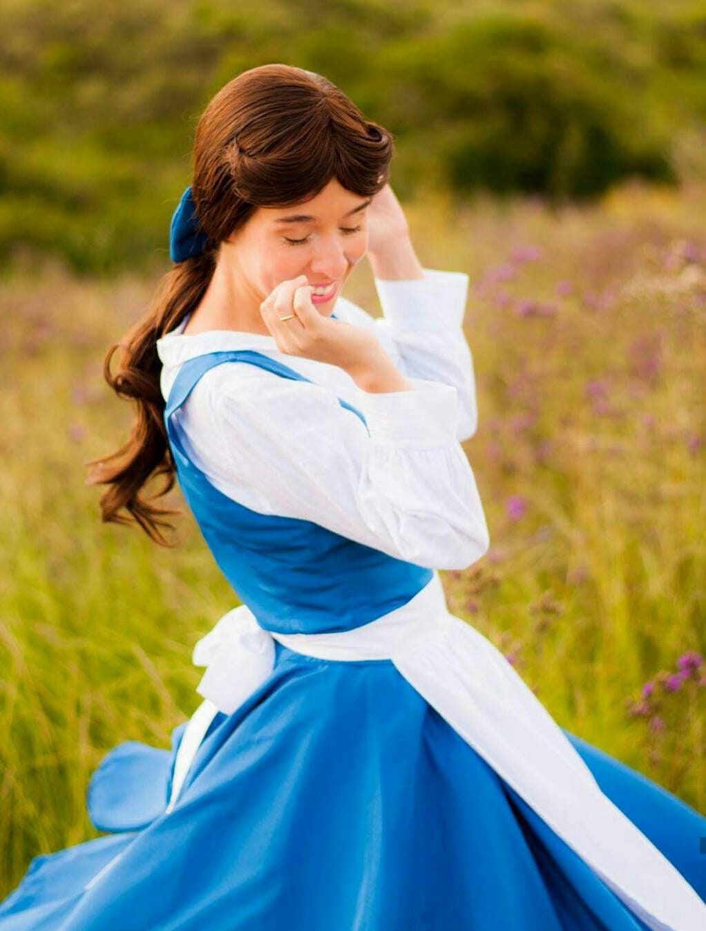 The Beauty and the Beast Village blue dress – MJcostume The Beauty and the Beast Village blue dress – MJcostume