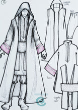 Load image into Gallery viewer, MADE TO ORDER Costume Sith Acolyte inspired total look