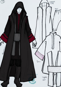 MADE TO ORDER Costume Sith Acolyte inspired total look