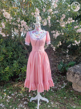 Load image into Gallery viewer, Women Cotton Romantic Inspired Cathy Elegant Pink Dress