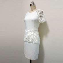Load image into Gallery viewer, Kate Middleton Lace peplum short civil wedding dress