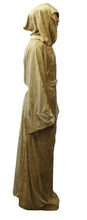 Load image into Gallery viewer, Crushed Velvet Unisex Adult Robe with Hood Monk Pagan Wizard Knight