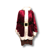 Load image into Gallery viewer, Crushed velvet St Nicholas Father Christmas Victorian Santa Xmas Robe with jacket and trousers