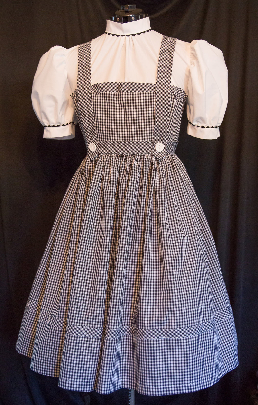 Black and White Dress Costume OZ Custom Child Size DOROTHY Costume AUTHENTIC Reproduction